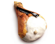 Immagine 2 di PROSCIUTTO CRUDO  DI PARMA DA SUINO NERO POGGIO NERO LINEA Q+  SALUMIFICIO PEDRAZZOLI