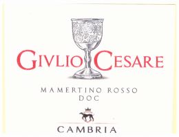 Immagine 4 di MAMERTINO ROSSO D.O.C. GIULIO CESARE CANTINA CAMBRIA