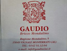 Immagine 2 di BARBERA DEL MONFERRATO SUPERIORE D.O.C.G. GAUDIO VINI