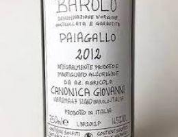 Immagine 2 di BAROLO D.O.C. PAIAGALLO GIOVANNI CANONICA