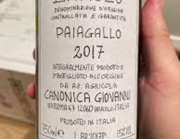 Immagine 4 di BAROLO D.O.C. PAIAGALLO GIOVANNI CANONICA