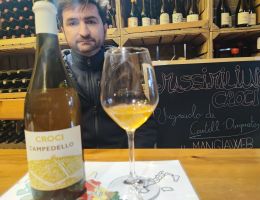 Immagine 3 di CAMPEDELLO VINO BIANCO FRIZZANTE DI UVE MALVASIA AROMATICA ORTRUGO CROCI VINI NATURALI